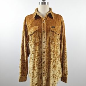 Wranglet Retro Velvet Button Down Shirt